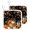 Black, variant on Fall Pumpkin Pot Holders for Kitchen Heatproof Potholder, 2 Pack Thanksgiving Maple Leaves Harvest Beige Hot Pads Multipurpose Oven Pads Terry Cloth Potholders Trivet for Cooking and Baking