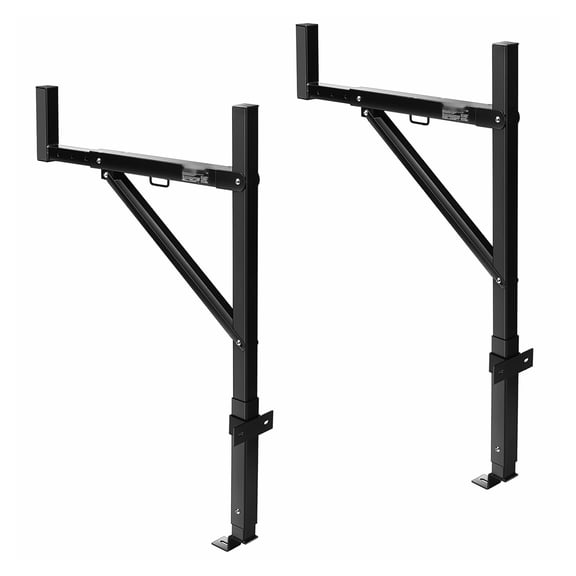 Truck Ladder Rack 19-34 Inch Extendable, Heavy Duty Steel Truck Bed Rack - 250lbs Capacity for Kayak, Surfboard, Lumber - Adjustable Height 38.6-43.6 Inch