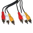 thumbnail image 4 of Paquete de 10 Cable compuesto PVC 3 macho a 3 macho SatelliteSale 6 pies, 4 of 5