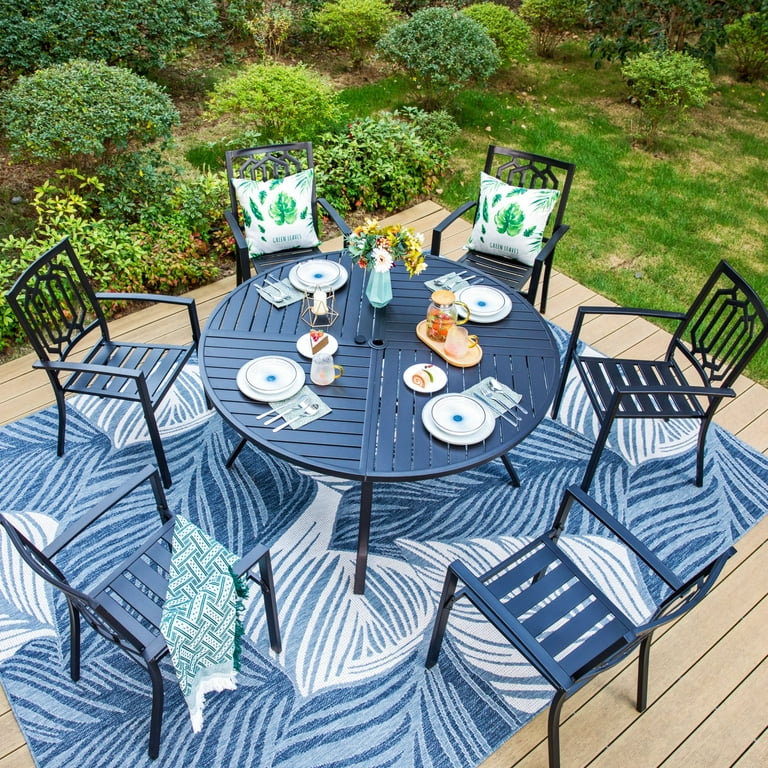 Large round patio dining table hotsell