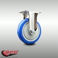 thumbnail image 2 of 5 Inch 316SS Blue Polyurethane Wheel Rigid Top Plate Caster Service Caster, 2 of 2
