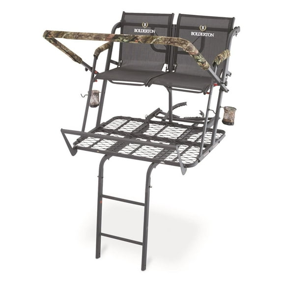 Bolderton 18' 2-Man Ladder Tree Stand with Grizzly Grip