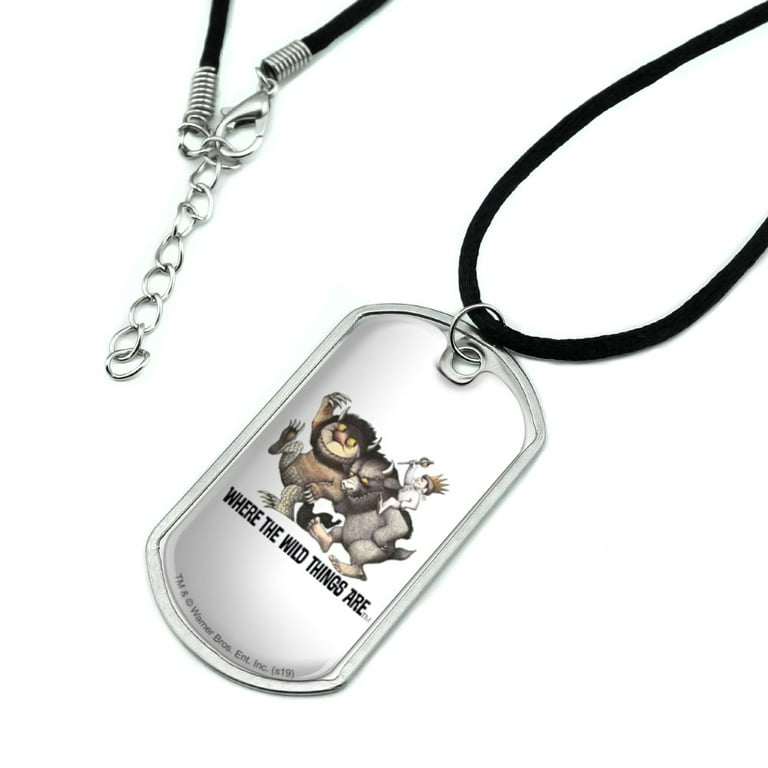 Men's Large Army Dog Tag Pendant Necklace Black Steel Shot Bead