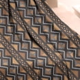thumbnail image 3 of Boho Brown Geometric Ethnic Pattern Blanket,Comfortable Soft Flannel Throw Blanket,All Season,Warm Lightweight Blankets for Sofa Bed Couch Living Room Chair,50"x60", 3 of 4