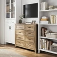 thumbnail image 7 of LINSY HOME Dresser for Bedroom, Long Dresser with 8 Drawers and Antique Handles, Chest of Drawers for Living Room, Entryway and Hallway, Brown, 7 of 7