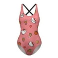 thumbnail image 5 of Hello Kitty Women's One Piece Swimsuit Athletic Training Swimwear Bathing Suit, 5 of 7