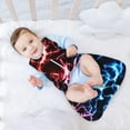 Salouo Red And Blue Lightning Print Baby Sleep Sack Wearable Blanket