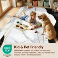 thumbnail image 4 of Design&I 8'x10' Washable Area Rug Geometric Contemporary Abstract Veining Bold Stripe Swirl Interlocking for King Size Bedroom, Under Bed, Sleek Flatweave Pet Friendly, 4 of 7