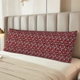 thumbnail image 6 of KLL Ultra Soft Microfiber Body Pillow Cover/Pillowcases 20"x54" with Hidden Zipper Closure-Red Floral, 6 of 8