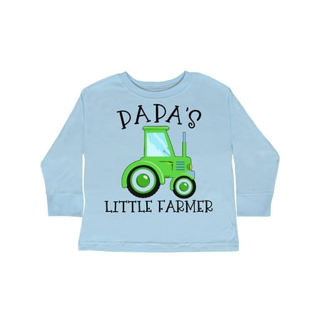 

Inktastic Papa s Little Farmer- Green Tractor Gift Toddler Boy or Toddler Girl Long Sleeve T-Shirt