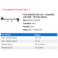 thumbnail image 2 of Front Stabilizer Bar Link - Compatible with 2006 - 2010 Kia Optima 2007 2008 2009, 2 of 2