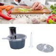 thumbnail image 1 of Vegetable Cutter Blender, Food Processor Container Cutter Kit Stainless Steel Blades Professional High Efficiency  for Kitchen, 1 of 7