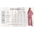 thumbnail image 6 of MINTREUS Lounge Sets for Women Knit Short Sleeve Tops and Long Pants Soft Comfy Pajamas Set Oversized 2 Piece Outfits S-4X, 6 of 8