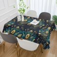 thumbnail image 2 of Yayeee Tablecloths 60" x 108" Rectangle Wrinkle Resistant Party Table Cover, Gold Peacock Pattern, 2 of 8