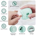 thumbnail image 2 of Electric Nail Clipper,Electric Nail Trimmer with Nail Clip Storage and LCD Light,USB Rechargeable Automatic Nail Clipper for Adults,Seniors,Babies,Children (Green), 2 of 7