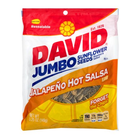 - David Jumbo Sunflower Seeds Jalapeno Hot Salsa