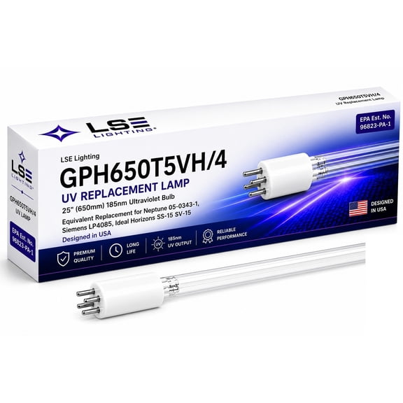 LSE Lighting GPH650T5VH/4 05-0343-1 UV Bulb for Neptune Siemens