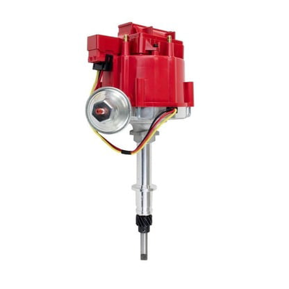 A-Team Performance New Chevy Late Inline SIX 6 Cylinder HEI Distributor 230 250 292 Red 65K (Best Inline 6 Cylinder Engine)