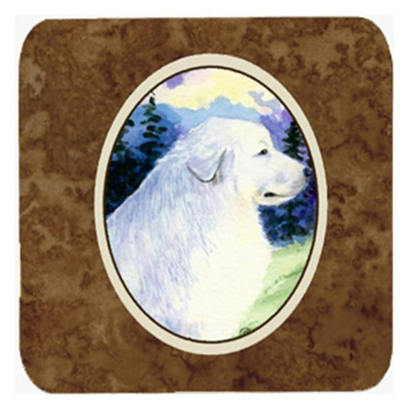 Great Pyrenees Foam Coasters, Set - 4