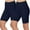 Navy, variant on Iyufng Biker Shorts for Women,Tummy Control Plus Size Summer Yoga Shorts,2PC Fashion Solid Color Leggings with Yoga Sport Elastic Quarter Pants Shorts Leggings,S-3XL