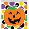 Club Pack of 120 Orange Pumpkin and Polka Dot Halloween Cellophane Sandwich Bags with Zipper Closure