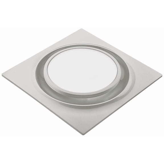 Aero Pure ABF110L6SN 110 CFM Quiet Energy Star Bathroom Fan with LED Light & Night Light - Satin Nickel