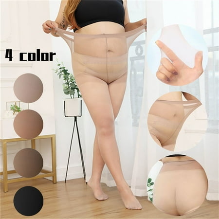 

Alueeu Women s Watermelon Crotch Sexy Breathable Stretch Thin Oversized Stockings Nude Tights