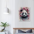 thumbnail image 4 of Nawypu Panda Print, Panda Wall Decor, Panda Print on Canvas, Watercolor Panda Print, Panda Bear Portrait, Panda With Flowers, Animal Wall Art Print, Art Print, Prints, 4 of 5