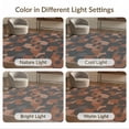thumbnail image 7 of ODIKA 8'x10' Washable Area Rug Mid Century Shapes Minimalist Border Brushstroke Interlocking Abstract Flowing for King Size Bedroom Under Bed, Master Suite, Non-Shedding, Easy Care, 7 of 7