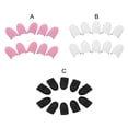 thumbnail image 2 of Qarigey 10 Uds. De herramientas para uñas, removedor de silicona, tapa de remojo para manicura, funda desengrasante con Clip, cubierta de barniz de Juegos de manicura Negro Qarigey CE015518-03, 2 of 6