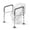 Gray, variant on Loyoda Toilet Safety Rail for Elderly and Disabled, Adjustable Height & Width, Stand Alone Toilet Safety Frame, Supports up to 350Lbs (Gray)