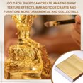 thumbnail image 4 of Uxcell 200Pcs Hojas de Oro en Lámina 3.3"x3.7" Papel de Libro Imitación de Oro, 4 of 6