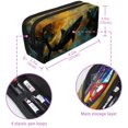 thumbnail image 5 of MUOOUM Pencil Case, Art Shark in the Galaxy Large Capacity Pencil Pouch Stationery Pen Bag, 5 of 7