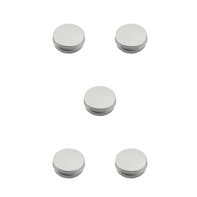 Matsuzay Contenedores redondos de 10 piezas, tarros de almacenamiento con tapa de rosca, bolsillo de viaje recargable, de viaje, lata de Type2 NO2