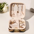 thumbnail image 6 of Monkey Square Jewelry Box Organizer Display Case Necklace Bracelet Earring Holder Travel Portable Decorative Stand Storage Box for Rings Earrings Necklaces Bracelets - Girls Women Gift, 6 of 6