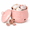 Pink, variant on Lethargic Ceramic Garlic Jar with Lid, Breathable Kitchen Storage Jar with Ventilation Holes, 3.7 x 4.5 in, for Garlic Onion Ginger