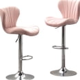 thumbnail image 4 of Vertical Lined Design | Adjustable Height for Countertops | Lively Chrome Finish and Soft Fabric, 4 of 4