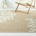 thumbnail image 4 of Ox Bay Dom Floral Nautical Performance Polypropylene Indoor Outdoor Area Rug, Beige, 5' x 7', 4 of 9