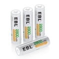 thumbnail image 2 of EBL Rechargeable AA Batteries, 4 Pack 2800mAh Duable a Batteries with Battery Charger, 2 of 6