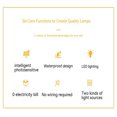 thumbnail image 2 of 4pcs 4led Solar Wall LampUp Down Luminous Night Light For Outdoor Garden Courtyard Decoration, 2 of 9
