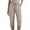 *2-Beige, variant on VBVC Women's Cotton-Linen Capri Pants,Drawstring Waist Rolled Cuff Casual Trousers For Women,Ladies Lightweight Summer Breathable Pants with Pockets,Beige,S-3XL