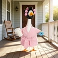 thumbnail image 6 of Outdoor Goose Clothes Outfit for 23 Inch Porch Goose – Garden Yard Lawn Goose Decoration Costume with Headwear for Patio and Courtyard, 6 of 6