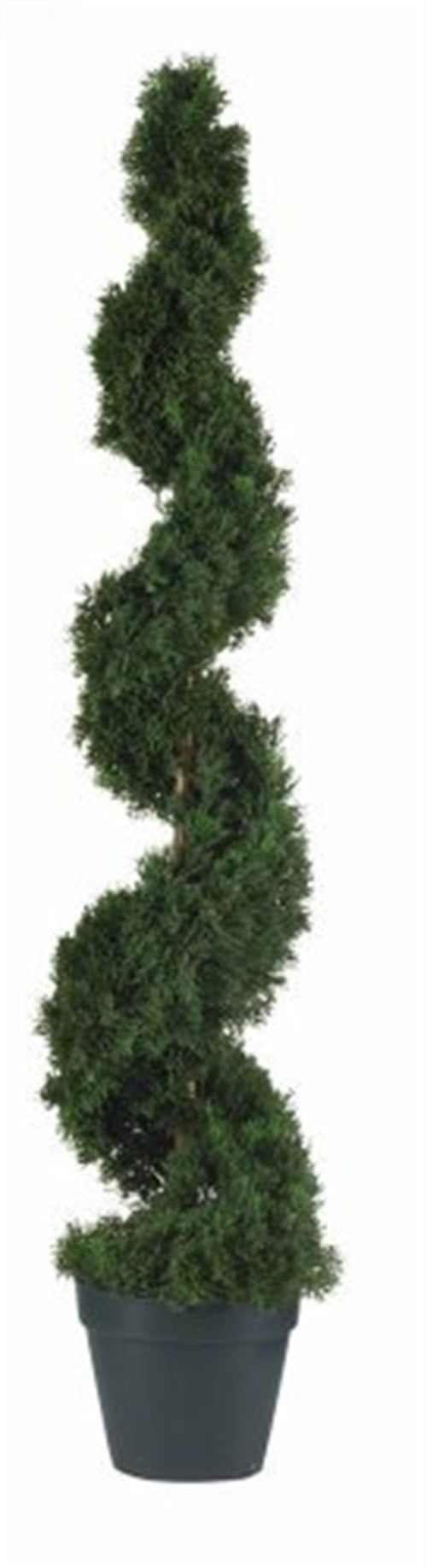 4 ft Outdoor Cedar Artificial Spiral Topiary Tree