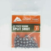 Ozark Trail Round Split Shot Size 7, Fishing Lead Weight, Product Size 0.6x0.65cm