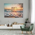 thumbnail image 2 of ONETECH Ocean Beach Wall Decor Positive Quotes Wall Art Hawaii Coastal Tapestry 40x30inch Tropical Sunrise Blue Sea Waves Sky Inspirational Nature Scenery Wall Hanging  Living Room, 2 of 7