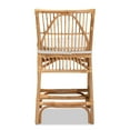 thumbnail image 5 of bali & pari Rose Bohemian Rattan Counter Stool with Upholstered Cushion, Natural Brown/White, 5 of 10