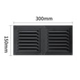thumbnail image 2 of Grille de Ventilation 150X300Mm Grille d'Échappement Peinte Protection contre les Insectes, 2 of 10