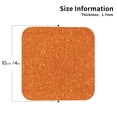 thumbnail image 2 of Pofeuu Orange Glitter Print Coasters for Drinks, 4Pack PU Leather Coasters, Bar Drink Coasters for Tabletop Protection, Furniture from Damage-Square, 2 of 6