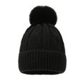 thumbnail image 2 of Minnieouse Gorro de punto de invierno, orejeras gruesas y cálidas, gorros con bola para el pelo, turbante para hombres y mujeres, gorro para esquiar Sombreros Negro Minnieouse AP012831-05, 2 of 6