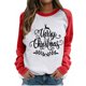 thumbnail image 1 of Moda mujer estampado o-cuello pulóver Tops manga larga cómoda blusa sudadera Fridja  FKASFK887, 1 of 4